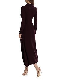 Minerva Wool-Cashmere Midi-Dress