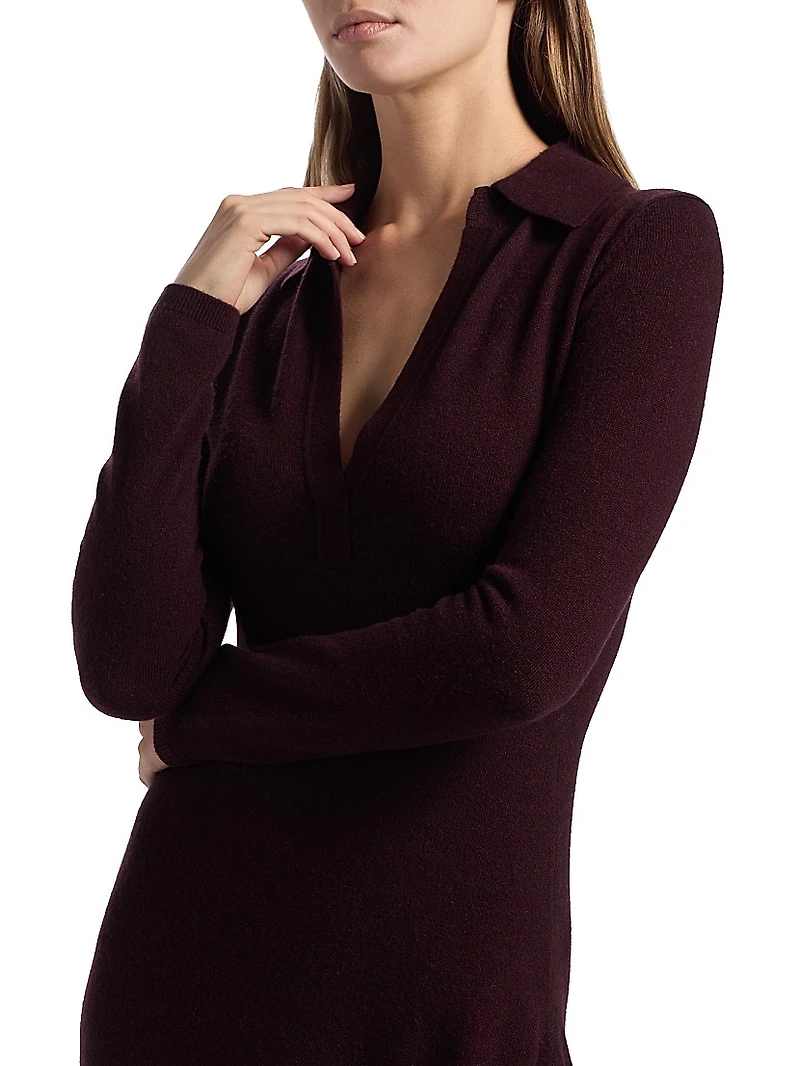 Minerva Wool-Cashmere Midi-Dress