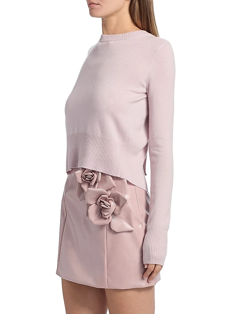 Caja Reversible Wool-Cashmere Knit Top