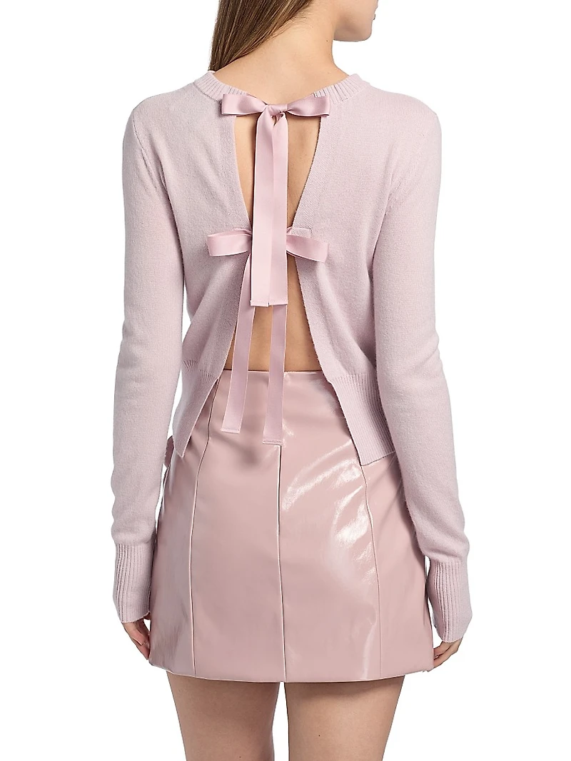 Caja Reversible Wool-Cashmere Knit Top