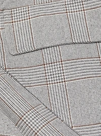 Cherry Plaid Woven Miniskirt