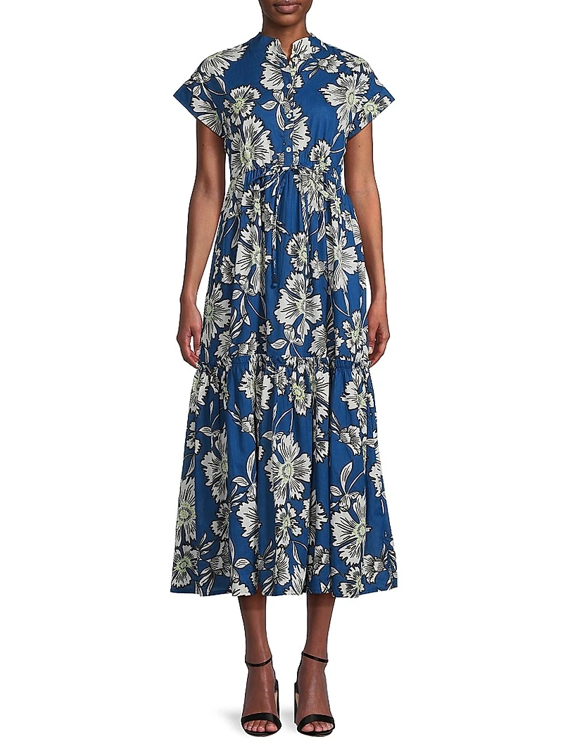 Mumi Printed Midi-Dress
