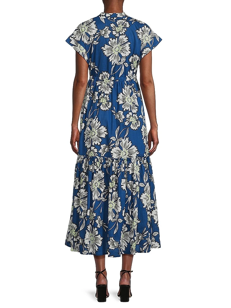 Mumi Printed Midi-Dress