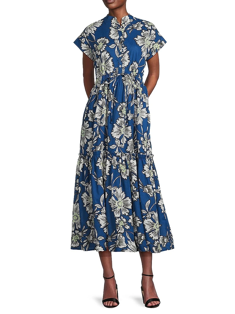 Mumi Printed Midi-Dress