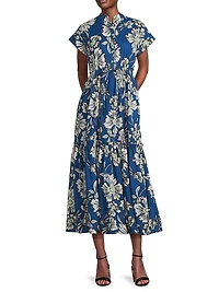Mumi Printed Midi-Dress