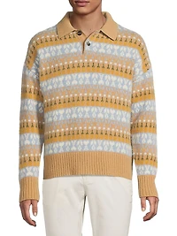 Jacquard Polo Sweater