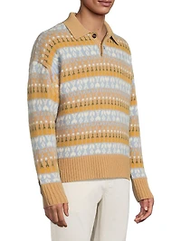 Jacquard Polo Sweater