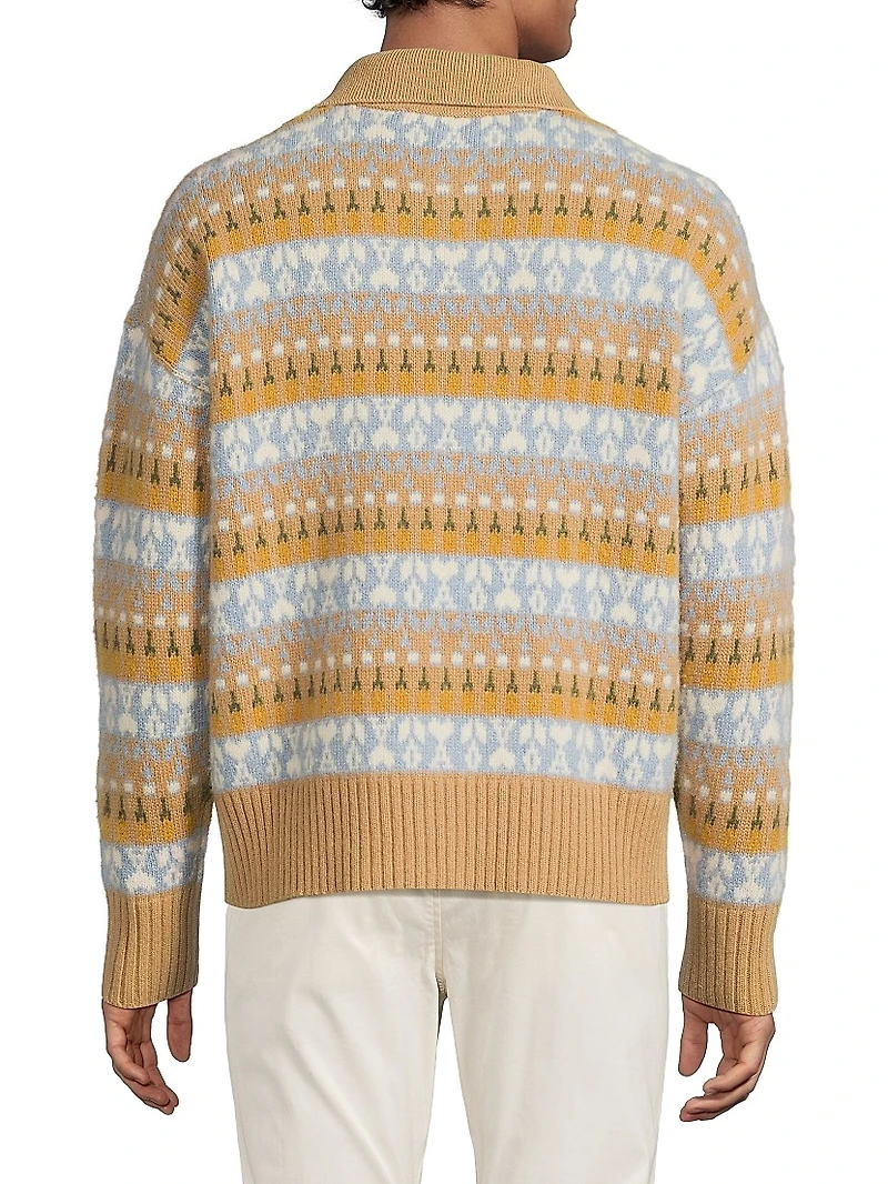 Jacquard Polo Sweater