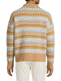 Jacquard Polo Sweater