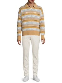 Jacquard Polo Sweater
