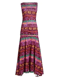 Mate Ruched Drop-Waist Maxi Dress