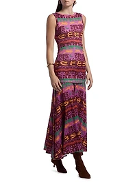 Mate Ruched Drop-Waist Maxi Dress