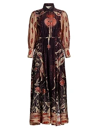 Elisetta Printed Maxi Dress