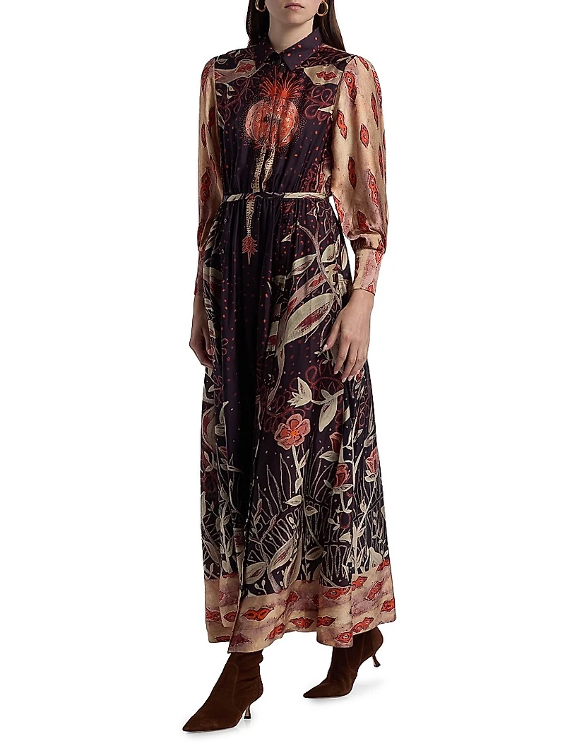 Elisetta Printed Maxi Dress