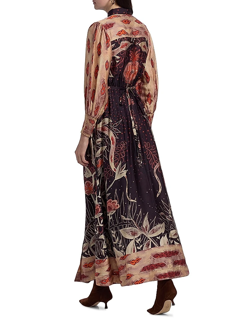 Elisetta Printed Maxi Dress