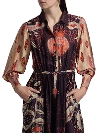 Elisetta Printed Maxi Dress