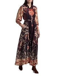 Elisetta Printed Maxi Dress