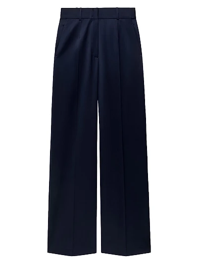 Wide Leg Suit Pants