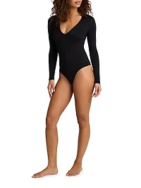 Prima Ballet Deep V Bodysuit
