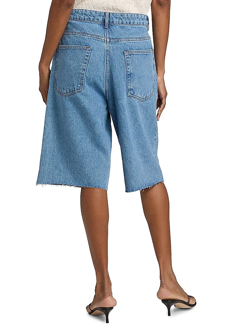 Baggy Fit Denim Shorts