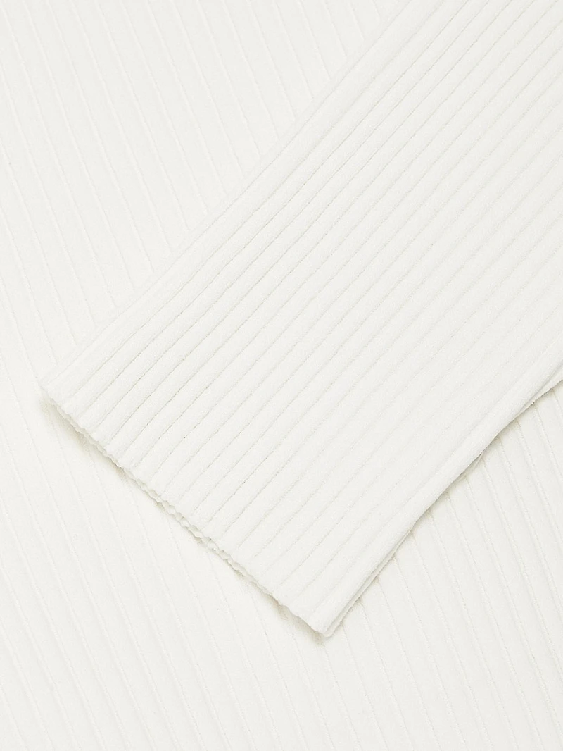 Lonnie Rib-Knit Layered Cardigan