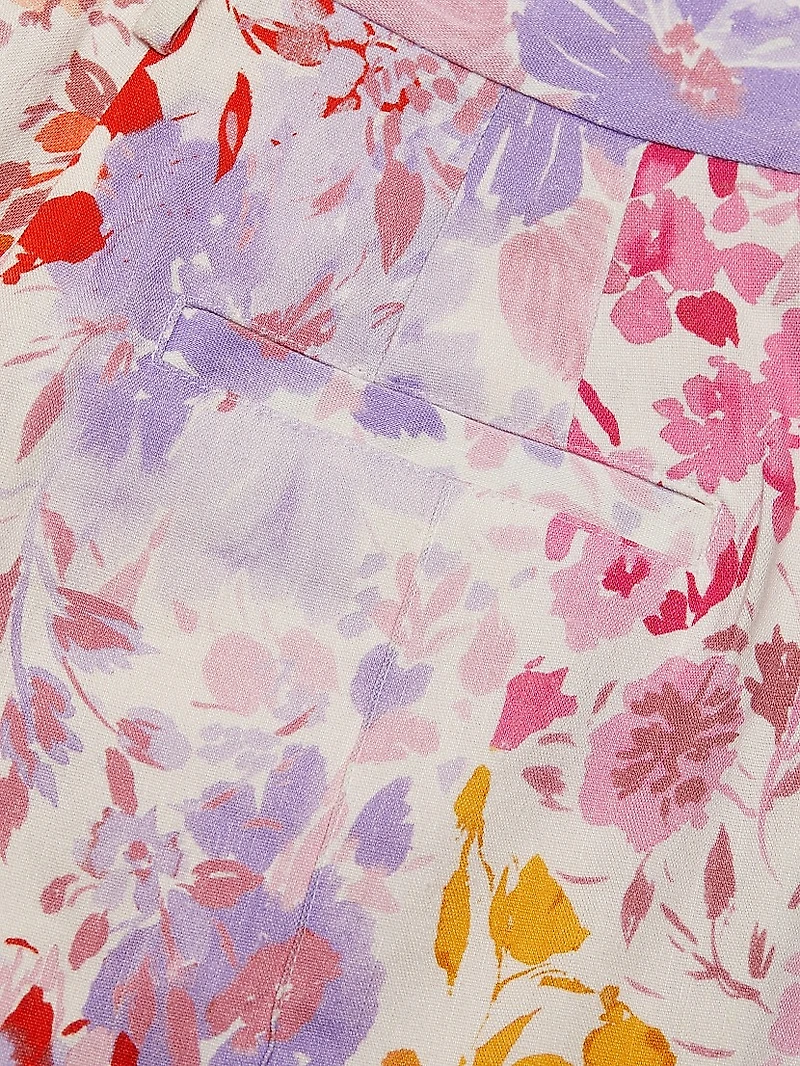 Freja Floral Stretch-Linen Shorts
