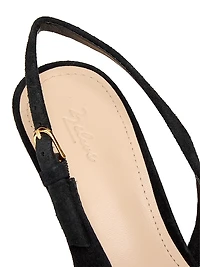 65MM Suede Curved-Heel Pumps