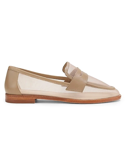 Mesh Penny Loafers