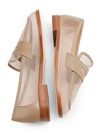 Mesh Penny Loafers