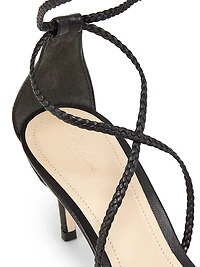 70MM Braided Leather Sandals