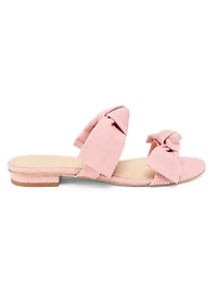 Linen Bow Sandals