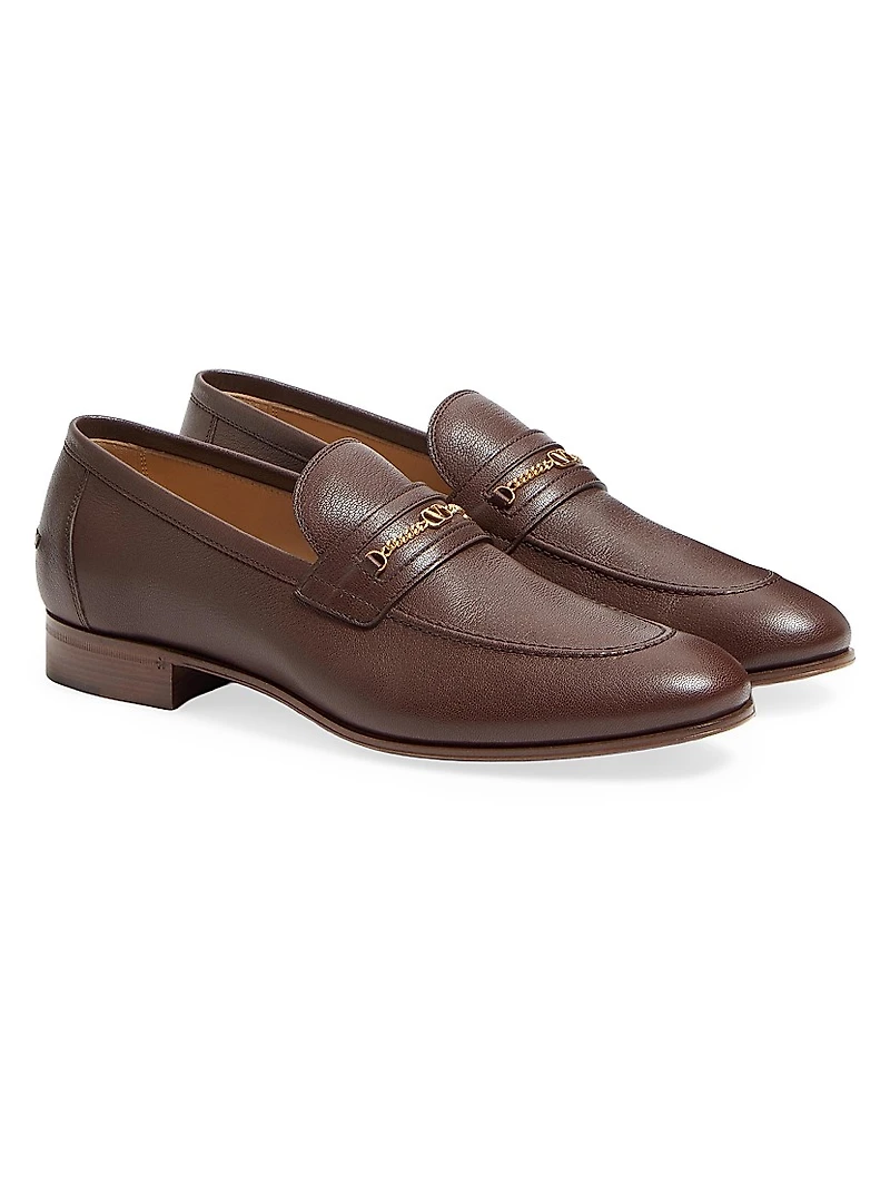 VLogo Signature Kidskin Moccasin Loafers