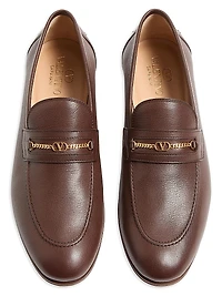 VLogo Signature Kidskin Moccasin Loafers