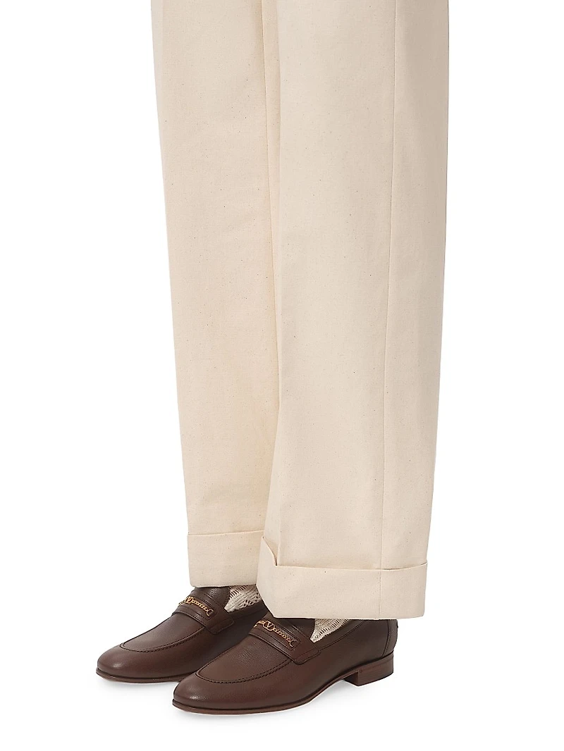 VLogo Signature Kidskin Moccasin Loafers