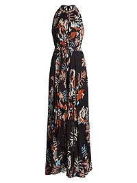 Jennifer Floral Halterneck Maxi Dress
