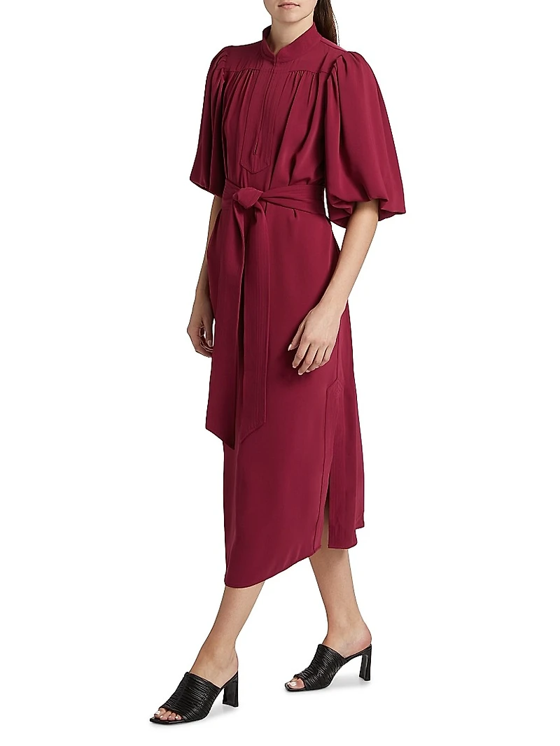 Dani Tie-Waist Midi-Dress