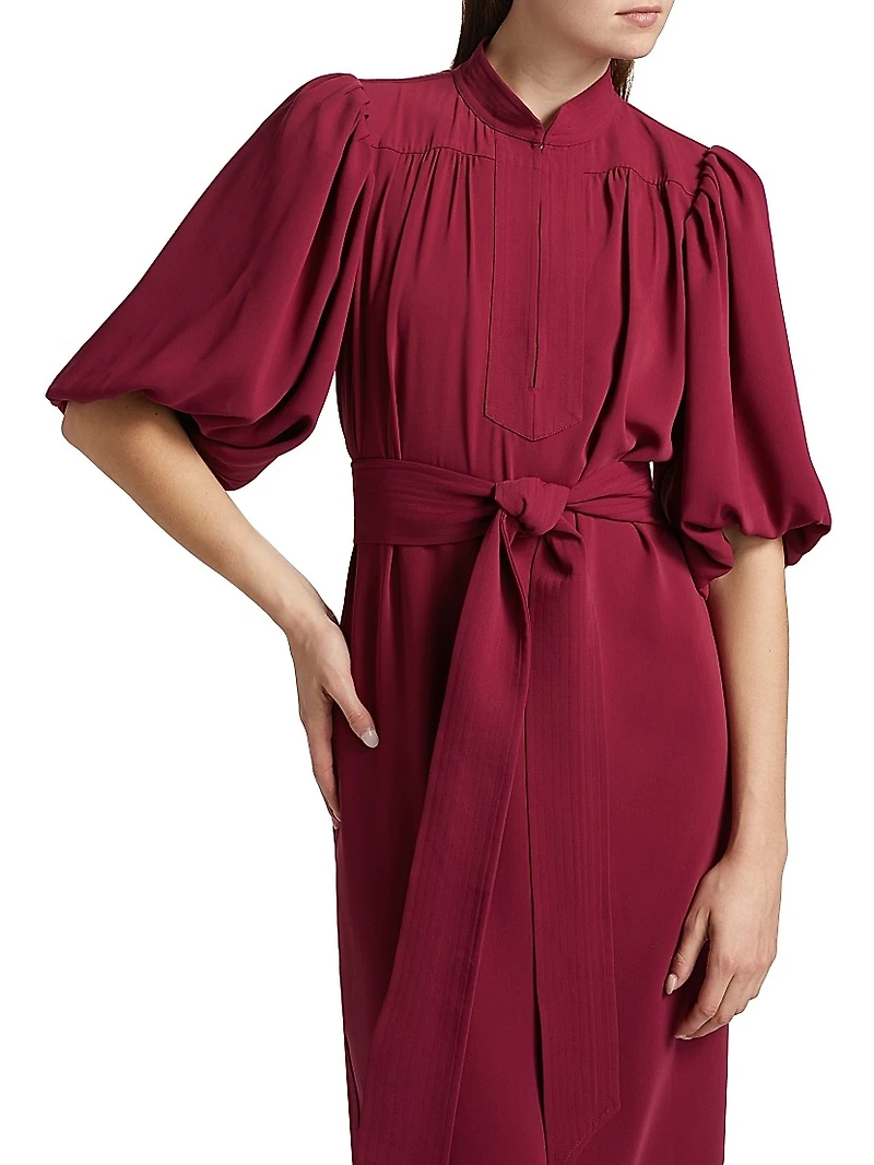 Dani Tie-Waist Midi-Dress