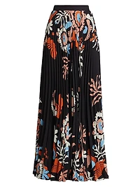 Adrienne Floral Pleated Palazzo Pants