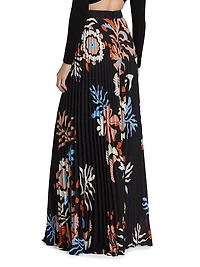 Adrienne Floral Pleated Palazzo Pants