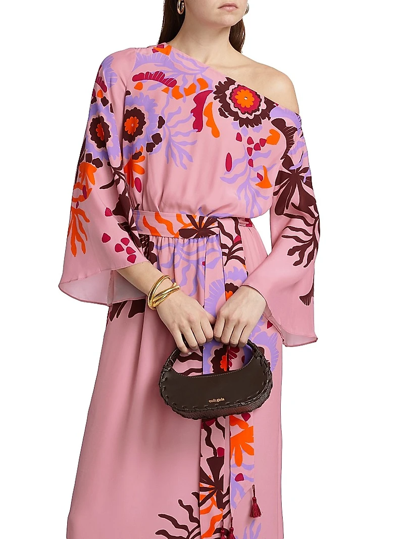 Christy Floral One-Shoulder Maxi Dress