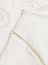 Seline Cotton Cut-Out Crop Top