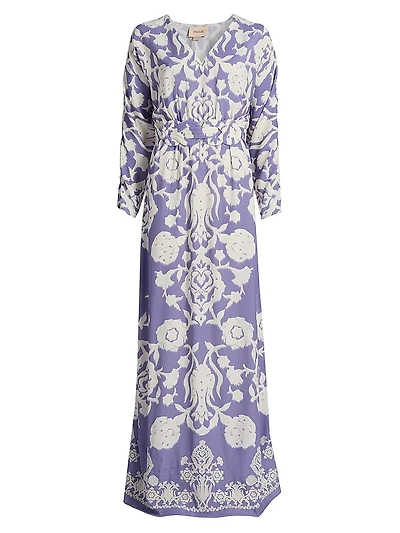 Calico Printed Maxi Dress
