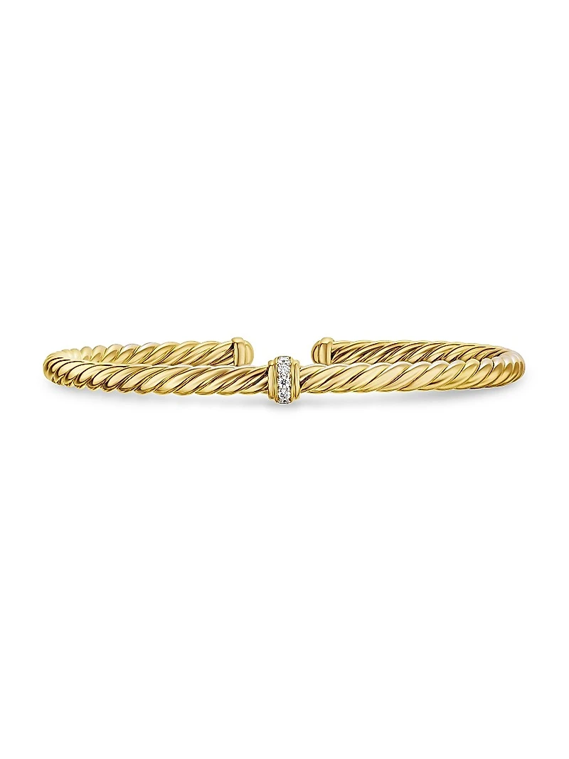 Cablespira Flex Station Bracelet 18K Yellow Gold