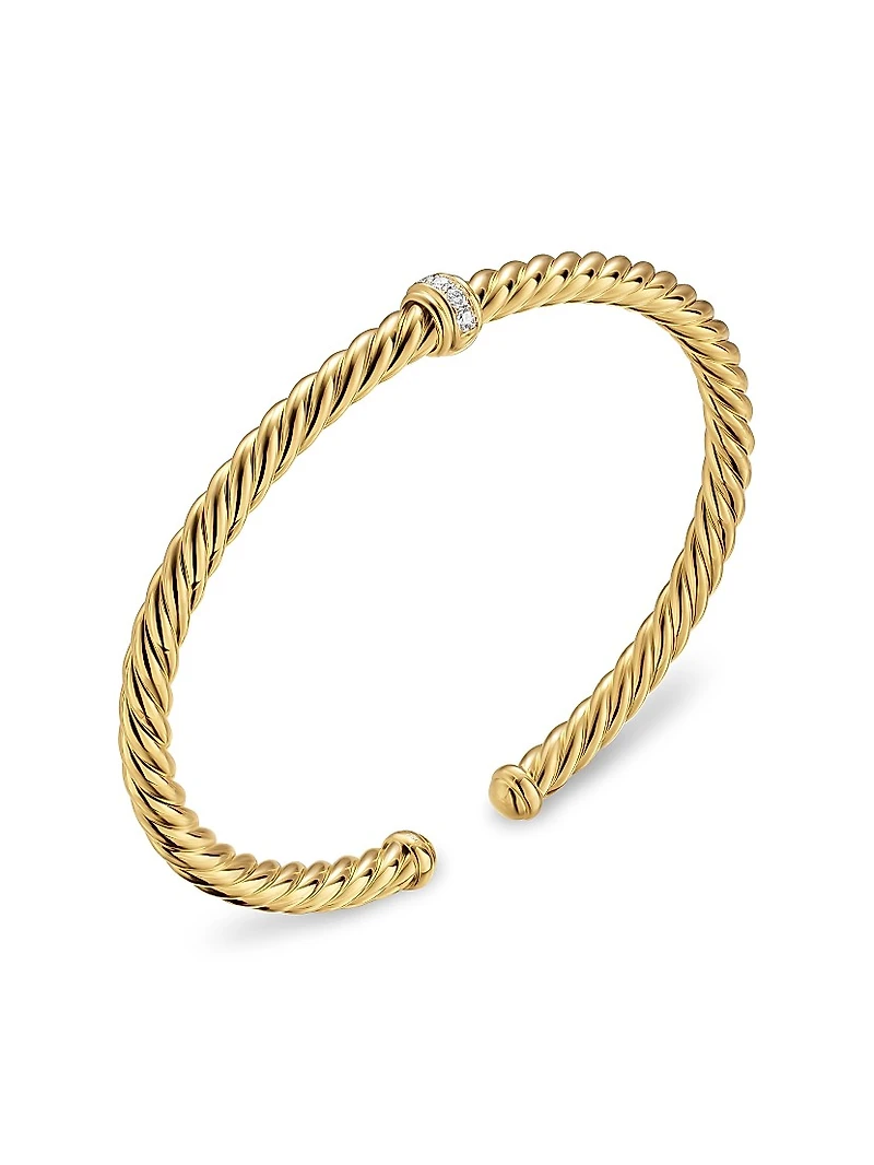 Cablespira Flex Station Bracelet 18K Yellow Gold