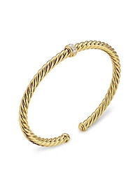 Cablespira Flex Station Bracelet 18K Yellow Gold