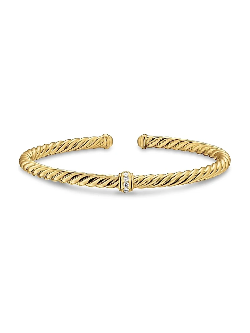 Cablespira Flex Station Bracelet 18K Yellow Gold