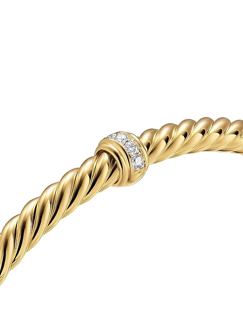 Cablespira Flex Station Bracelet 18K Yellow Gold