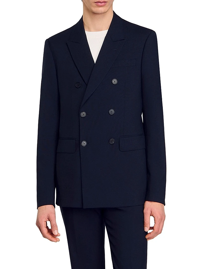 Double-Breasted Suit Jacket