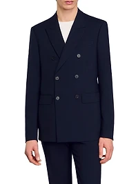 Double-Breasted Suit Jacket