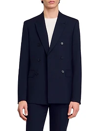 Double-Breasted Suit Jacket